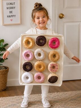 Dress-Up-America Doughnut Box Costume for Kids - Donut Costume Set fun of a kind